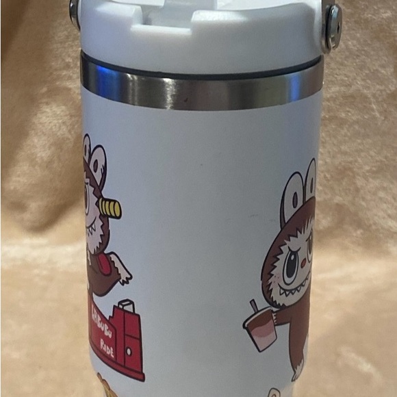 Stanley White and Pink Labubu Insulated Bottle - Picture 3 of 13